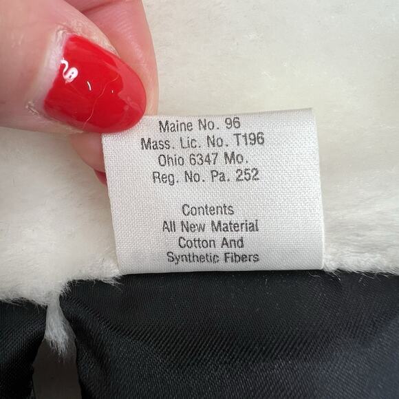 Vintage 1981 Hallmark Santa Christmas Stocking Bag Card Holder Hanging Plush - Picture 11 of 11